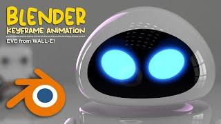 Blender Keyframe 3D Animation | Eve from WALL-E