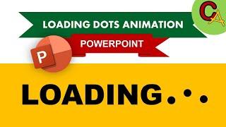 How to Create Three Animated Loading Dots Microsoft PowerPoint Tutorial