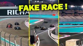 Charles Leclerc FAKE RACE with Brad Pitt for upcoming F1 Movie at AbuDhabiGP 2024