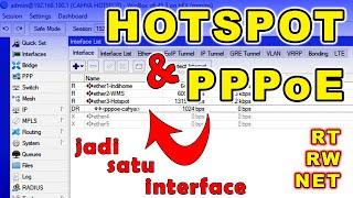 Tutorial Setting PPPoE Dalam Satu Interface HOTSPOT