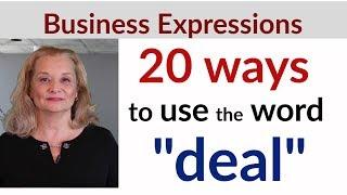 20 Ways Native Speakers Use the Word "Deal" - Common English Expressions