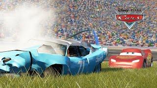 Cars The King Crash | Pixar Cars | Remake | BeamNG.Drive Movie