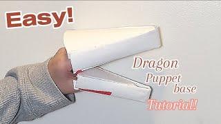 How To Make A Paper Dragon Puppet Base!  (easy)