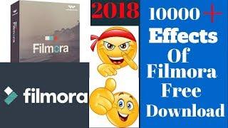 Filmora 1000 + Efffects Free Download 2018 All Effects For 8.7.3 with Linkl
