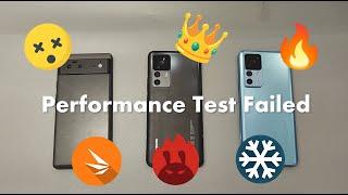 Xiaomi 12T Pro vs Xiaomi 12T vs Pixel 6 - 3DMark, AnTuTu and PCMark Performance Stress Test