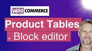 WooCommerce Product Table