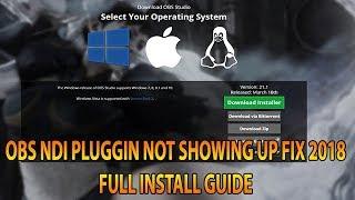 OBS NDI Plugging Not Showing Up FIX INSTALL GUIDE STEP BY STEP