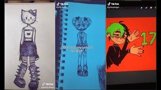 ALT TIKTOK DRAWING | ALTERNATIVE ART TIK TOK COMPILATION | goth emo grunge aesthetics #1