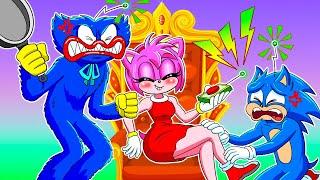 Sonic as Amy's servant | Sonic's Family Life | Sonic Cartoon Official