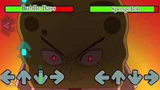 Anime Spongebob VS Bubble Bass With Healthbars And Arrows (FNF Battle) - FNF Animation