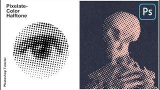 Pixelate Color Halftone in Photoshop | Episode 3 | Gaussian Blur and Threshold