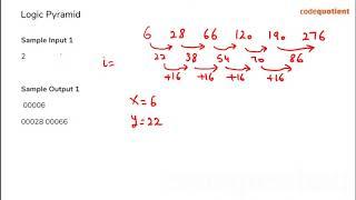 Logic Pyramid | TCS Codevita Preparation | By CodeQuotient