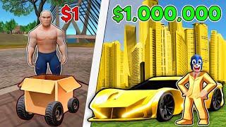 $1 SUPERCAR To $1,000,000 In ROPE HERO VICE TOWN