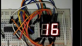 How to make a counter with 7 segment display