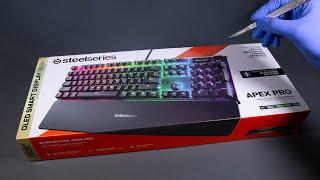 SteelSeries Apex Pro Mechanical Gaming Keyboard Unboxing - ASMR