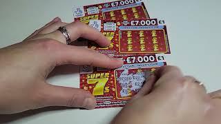 Mega  win scratch cards. England. #lottery