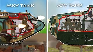 British WWI Tank VS. German WWI Tank