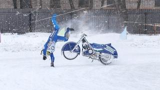 МОТОГОНКИ НА ЛЬДУ. ПАДЕНИЯ. ЧАСТЬ 2