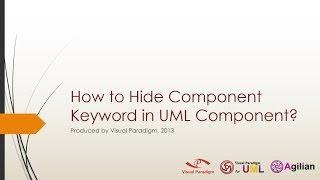 How to Hide the Component Keyword in UML Component Shape