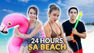 24 HOURS BEACH CHALLENGE! | IVANA ALAWI