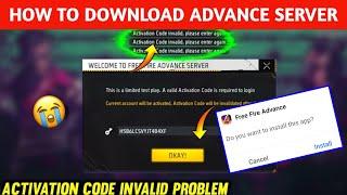 HOW TO DOWNLOAD ADVANCE SERVER  | ADVANCE SERVER INVALID CODE PROBLEM SOLUTION .