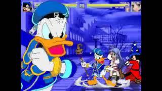 MUGEN: Mickey Mouse & Donald Duck VS Konata Izumi & Kagami Hiiragi