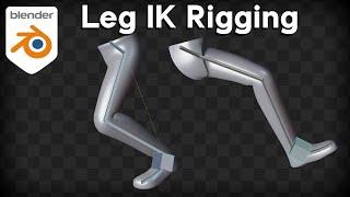 How to Setup Leg IK Rigging (Blender Tutorial)