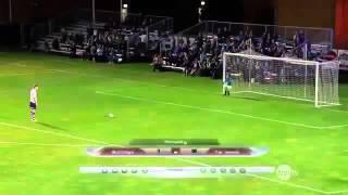 save 5 goal penalty with his face & win - Scott Sterling vs football Funny