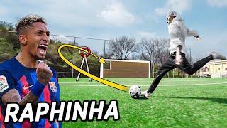 CAN RAPHINHA SCORE A FREEKICK THROUGH THE HOLE?