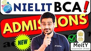 NIELIT BCA Course Admissions 2024 By Govt Of IndiaTop Govt colleges #bca #govtofindia #nielit