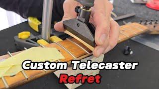 Custom Telecaster Refret & Bone Nut Upgrade at JDKustom Cape Town! 