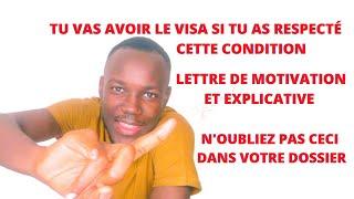 CAMPUS FRANCE: La clé du visa, explication sur la lettre de motivation et la lettre explicative