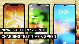 Huawei Nova 3i / Oppo F9 / Vivo V11 Charging Test | Zeibiz