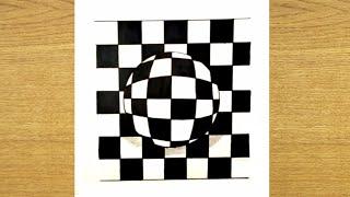 Op Art - Pop Art Pattern On Sphere #OpArt #PatternonSphere