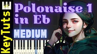 Polonaise in Eb Major (Op. 1, No. 1) [Clara Schumann] - Medium Mode [Piano Tutorial] (Synthesia)