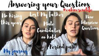 Cabin Crew Q & A | Twinkle Anand | Answering your Questions