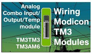 Wiring analog “Input-output-temperature” TM3 modules (Schneider Modicon PLC module) (Video 16 )