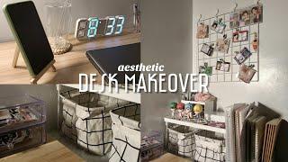 aesthetic and mini desk makeover + shopee finds! 