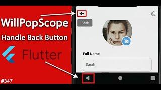 Handle Back Button Pressed|Do you Want to Exit App dialogBox show on back Button in flutter in Hind