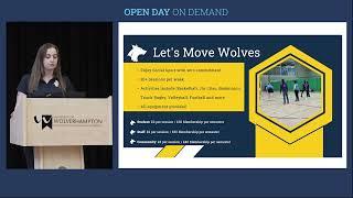 Open Day on Demand - WLV Sport