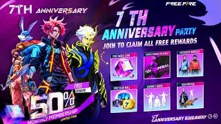 7th Anniversary Free Rewards,Free Fire India | Free Fire New Event|Ff New Event