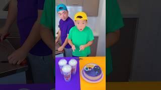 Grimace's shake vs cake ice cream challenge!  #funny #grimace #shorts by Ethan Funny Family
