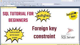 Foreign key | SQL in Tamil | Tech With Hema Tamil