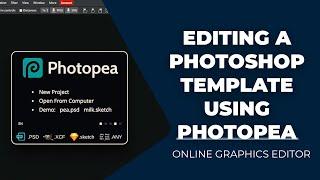 Editing a Photoshop Template using Photopea - Photopea for Beginners