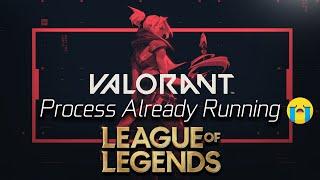"Process Already Running" Riot Client BUG League of Legends/Valorant [2024]