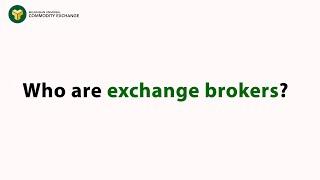 Who are exchange brokers