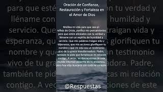 Oración de Confianza, Restauración y Fortaleza en el Amor de Dios p55