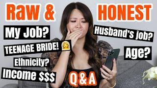 Q&A: What my HUSBAND & I do for a living? Age? TEENAGE BRIDE! Ethnicity, Money $$ | Mel in Melbourne