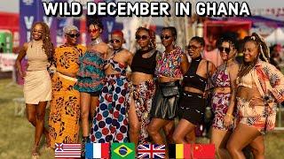 December in Ghana :  Crazy wild African Americans and Expats Partying in Ghana || Afrochella 2022