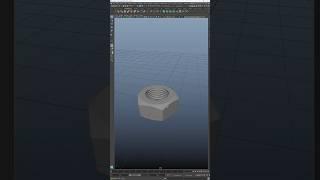 Timelapse : Hard Surface Modeling in Maya - 3D Nut Modeling Tutorial #mayamodeling